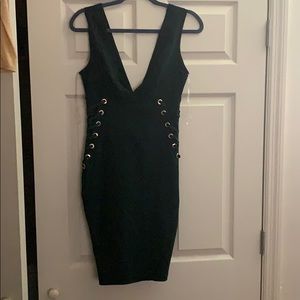 Green Mini Club Dress